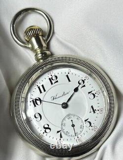 1901 Hamilton Grade 940 18s 21j Mod 1 Railroad Gr Pocket Watch Monster 2.5 Case