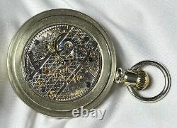 1901 Hamilton Grade 940 18s 21j Mod 1 Railroad Gr Pocket Watch Monster 2.5 Case