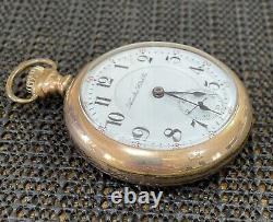 1902 Hamilton 21J Grade 940 18S RailRoad Pocket Watch Gold Filled Wadsworth Case