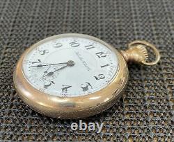 1902 Hamilton 21J Grade 940 18S RailRoad Pocket Watch Gold Filled Wadsworth Case