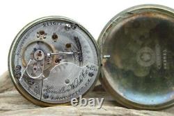 1903 Hamilton 927 17j Size 18 Pocket Watch #211677 RUNS HINGED CASE (F4H)