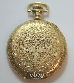 1904 RARE HAMILTON Grade 961 16s 21j Hunting Pocket Watch 14k Solid Gold