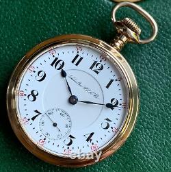 1905 Hamilton Grade 946 18S 23 Jewels Railroad Grade Gold Filled Pocket Watch