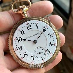 1905 Hamilton Grade 946 18S 23 Jewels Railroad Grade Gold Filled Pocket Watch