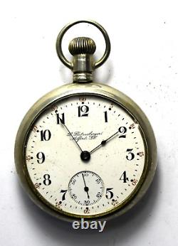 1905 Hamilton Size 18 Grade 924 OF Pocket Watch L Ratzesberger Milford illinois