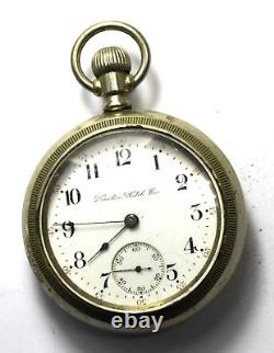 1905 Hamilton Size 18 Grade 924 OF Pocket Watch OF Silverode Case LS