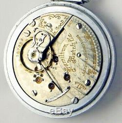 1907 Hamilton 21 J Rr Grade 940 Open Face 18 Size Pocket Watch Just Serviced