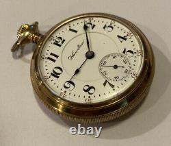 1907 Hamilton Gr. 936 18S 17j 20 Yr GF Pocket Watch Running Scarce