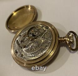 1907 Hamilton Gr. 936 18S 17j 20 Yr GF Pocket Watch Running Scarce