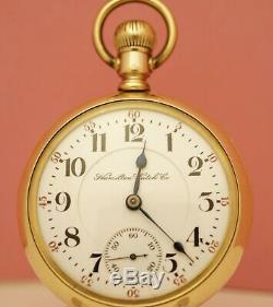 1908 HAMILTON 18S 23J 946 POCKET WATCH 90+% Mint/Time within 3 seconds daily