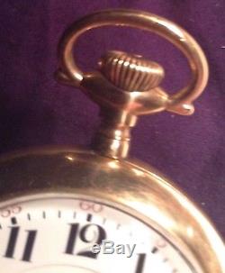1908 HAMILTON 946 Pocket Watch 23 Jewels 18 Size Motor Barrel 5 Position