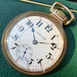 1908 Hamilton Grade 960 Bridge Movement 16S 21 Jewels Railroad Pocket Watch