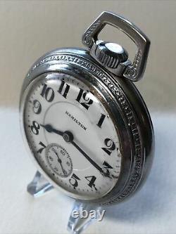 1908 Hamilton Grade Pocket Watch Grade 946 Model 1, 18s, 23j, 5p, Display Case