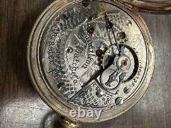 1908 Hamilton Railroad Grade 936 17Jewels 18s pocket watch Flip out case works