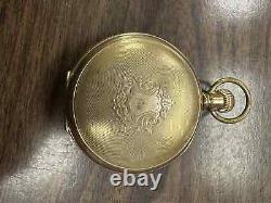 1908 Hamilton Railroad Grade 936 17Jewels 18s pocket watch Flip out case works