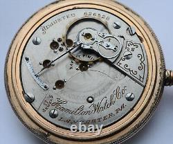 1909 HAMILTON 18s Pocket Watch 17J Model 1 Grade 926 Open Face Gold Filled RUNS