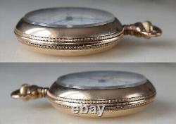1909 HAMILTON 18s Pocket Watch 17J Model 1 Grade 926 Open Face Gold Filled RUNS