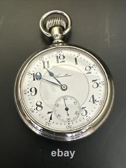 1909 Hamilton Pocket Watch 960 Model 3 21j 16s In Salesmen's Display Case