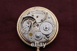 1910 Ball-Hamilton 999N 23 Jewels OFFICIAL RR STANDARD Gold Pocket Watch 16s
