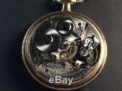 1910 Hamilton 17J Size 16S Grade 974 Pocket Watch Running Condition