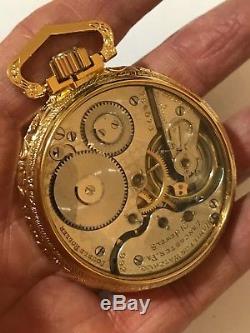 1910 Hamilton 992 Rare 4 Ft Railroad Pocket Watch Display Salesman Case Accurate