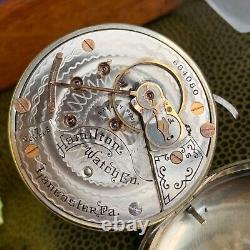 1910 Hamilton Grade 924 Two Tone 18S 17 Jewels Private Label Pocket Watch