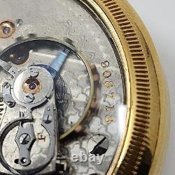 1911 Antique 21 Jewel Clear Back Display Case Pocket Watch Hamilton 940 Model 1