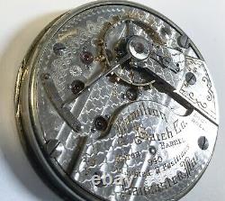 1911 Hamilton Pocket Watch Movement Grade 940 18S 21J 690,757 Bal Moves 39mm