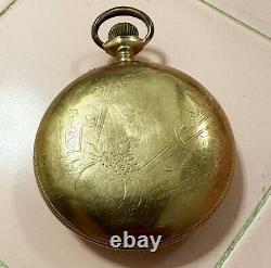 1912 Gold Filled Hamilton Pocket Watch Stand 17 Jewels #944077 Philadelphia Case