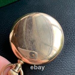 1912 Hamilton Grade 974 16S 17 Jewels Gold Filled Pocket Watch