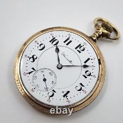 1913 Hamilton 992 16s 21j Railroad Grade Pocket Watch Gold Filled