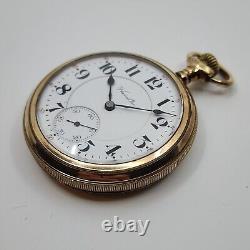 1913 Hamilton 992 16s 21j Railroad Grade Pocket Watch Gold Filled