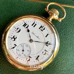 1913 Hamilton Grade 952 Bridge Movement 16S 19 Jewels Gold Filled Pocket Watch