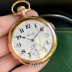 1913 Hamilton Grade 952 Bridge Movement 16S 19 Jewels Gold Filled Pocket Watch