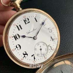 1913 Hamilton Grade 974 16S 17 Jewels Gold Filled Pocket Watch Serviced