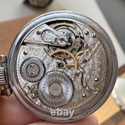 1913 Hamilton Grade 992 16S 21 Jewels Railroad Pocket Watch Stainless Steel Case