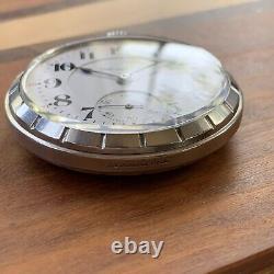 1913 Hamilton Grade 992 16S 21 Jewels Railroad Pocket Watch Stainless Steel Case