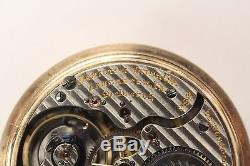 1915 Hamilton 992 Gold Filled 16 Size Open Face Pocket Watch 21 Jewel