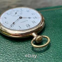 1915 Hamilton Grade 910 12S 17 Jewels Pocket Watch Matching Box & Guarantee