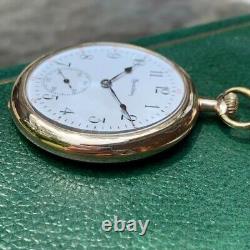 1915 Hamilton Grade 910 12S 17 Jewels Pocket Watch Matching Box & Guarantee