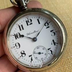 1915 Hamilton Grade 924 18S 17 Jewels Open Face Pocket Watch