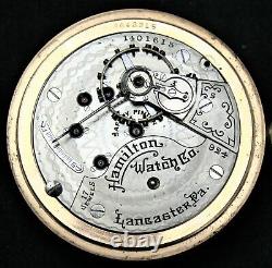 1915 Hamilton Grade 924 18s 17j Lever-Set Pocket Watch Parts/Repair