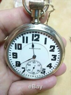 1916 16s 21j Hamilton 992 Pocket Watch Hamilton display case withtag gold CW RR