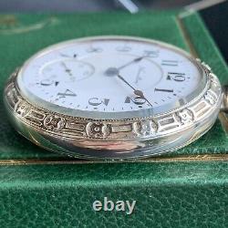 1916 Hamilton 992 16S 21 Jewels RR Grade 14K White Gold Filled Pocket Watch