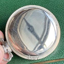 1916 Hamilton 992 16S 21 Jewels RR Grade 14K White Gold Filled Pocket Watch