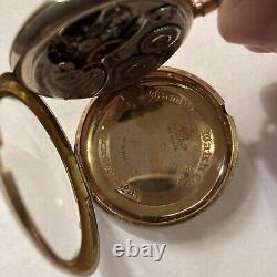 1916 Hamilton Gr. 910 12S 17j 25Yr Gold Filled Pocket Watch Running