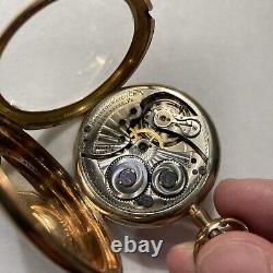 1916 Hamilton Gr. 910 12S 17j 25Yr Gold Filled Pocket Watch Running