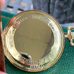 1916 Hamilton Grade 914 12S 17 Jewels Gold Filled Pocket Watch Serviced