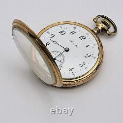 1916 Hamilton Grade 974 16S 17 Jewels Gold Filled Pocket Watch Running