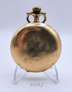 1916 Hamilton Grade 974 16S 17 Jewels Gold Filled Pocket Watch Running